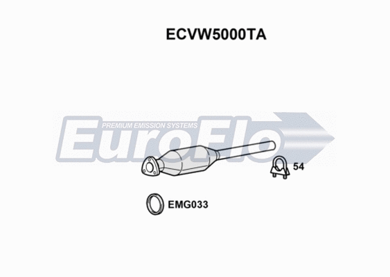 Catalytic Converter (ECVW5000TA)
