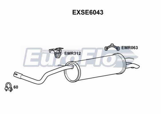 Rear Muffler (EXSE6043)