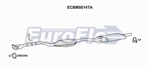 Catalytic Converter (ECBM5014TA)