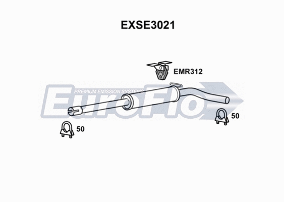 Centre Muffler (EXSE3021)