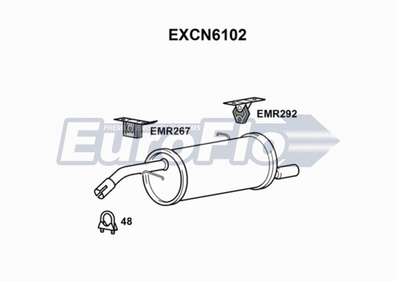 Rear Muffler (EXCN6102)