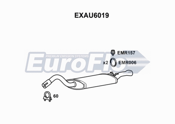 Rear Muffler (EXAU6019)