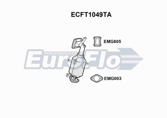 Catalytic Converter (ECFT1049TA)