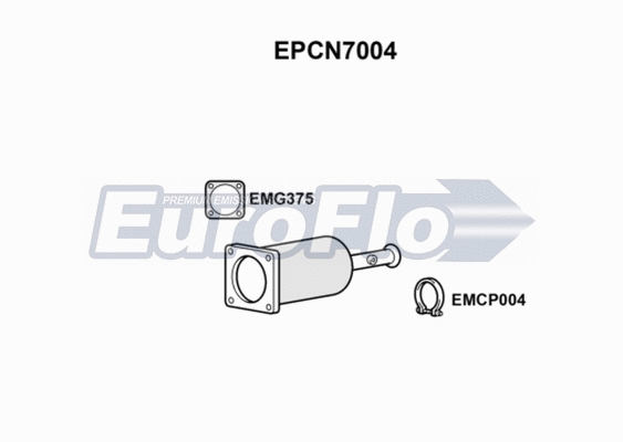 Soot/Particulate Filter, exhaust system (EPCN7004)
