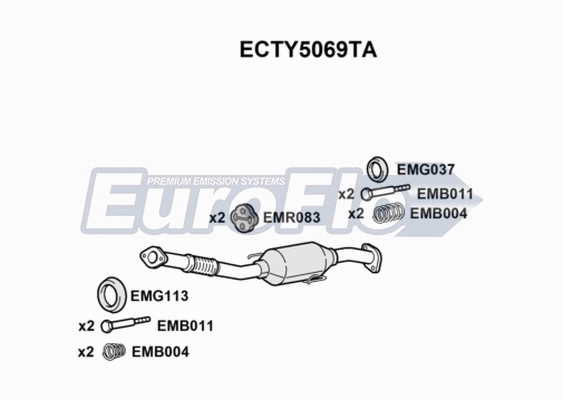 Catalytic Converter (ECTY5069TA)