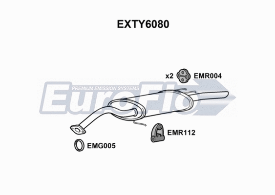 Rear Muffler (EXTY6080)