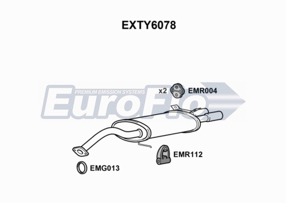 Rear Muffler (EXTY6078)