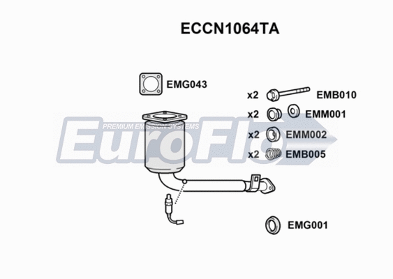 Catalytic Converter (ECCN1064TA)