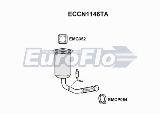 Catalytic Converter (ECCN1146TA)