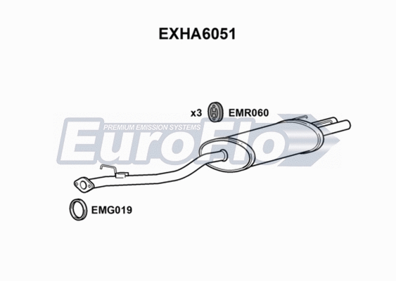 Rear Muffler (EXHA6051)