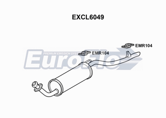 Rear Muffler (EXCL6049)
