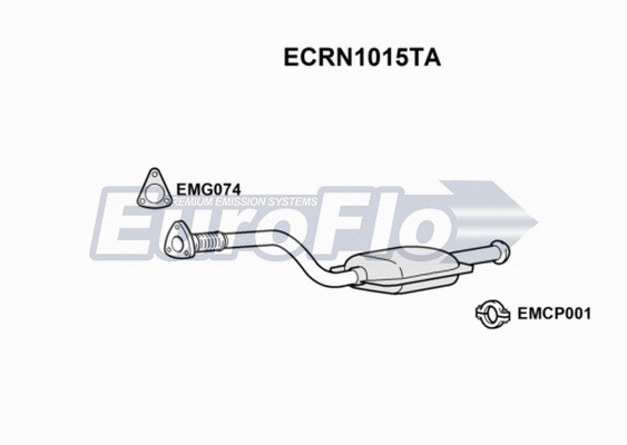 Catalytic Converter (ECRN1015TA)