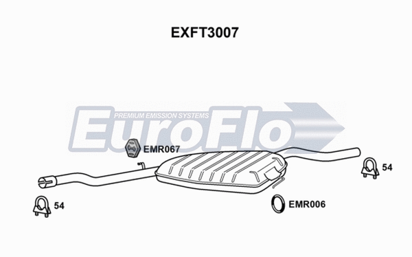 Centre Muffler (EXFT3007)