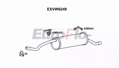 Rear Muffler (EXVW6249)