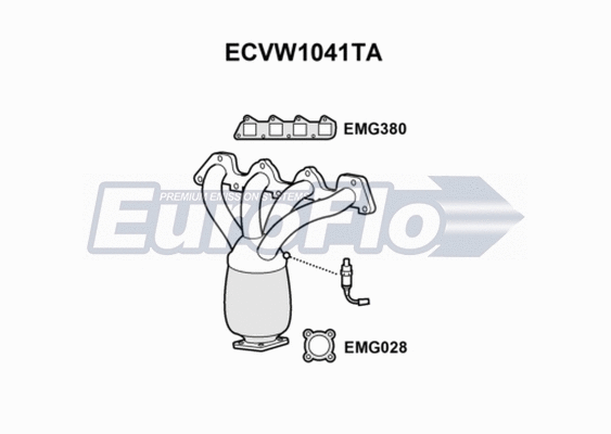 Catalytic Converter (ECVW1041TA)