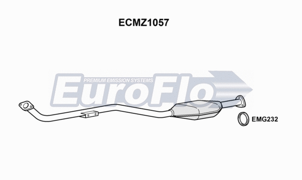 Catalytic Converter (ECMZ1057)