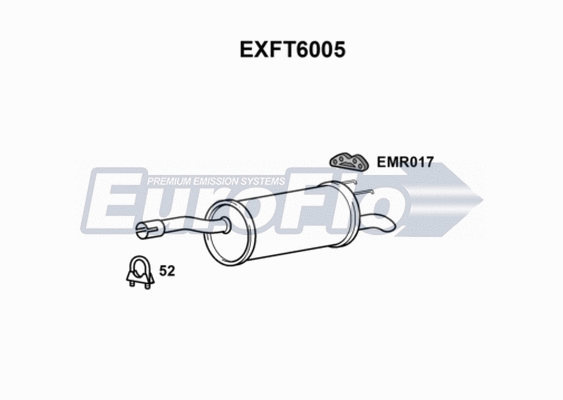 Rear Muffler (EXFT6005)