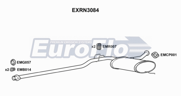 Centre Muffler (EXRN3084)