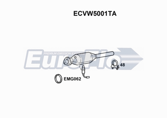 Catalytic Converter (ECVW5001TA)