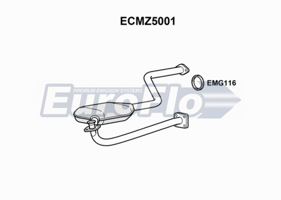 Catalytic Converter (ECMZ5001)