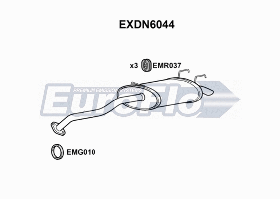 Rear Muffler (EXDN6044)