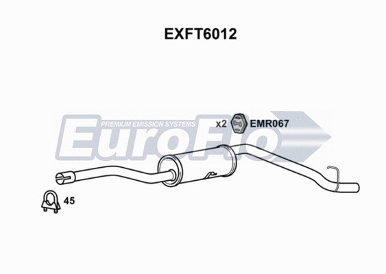 Rear Muffler (EXFT6012)