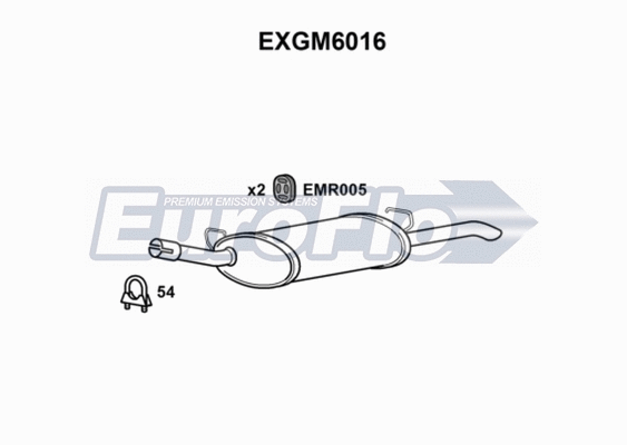 Rear Muffler (EXGM6016)