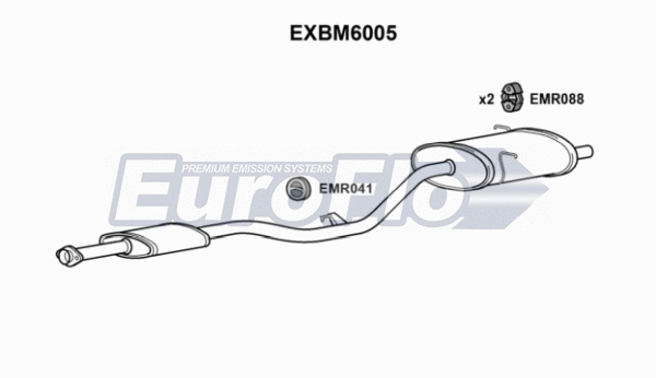Rear Muffler (EXBM6005)