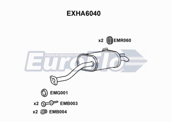 Rear Muffler (EXHA6040)