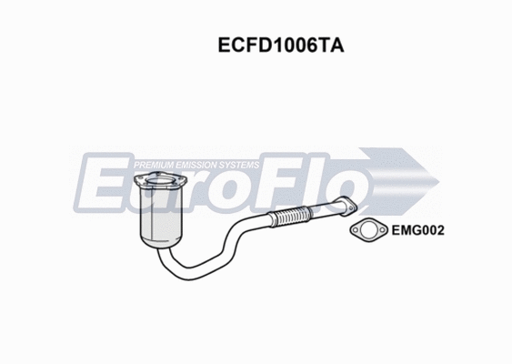 Catalytic Converter (ECFD1006TA)