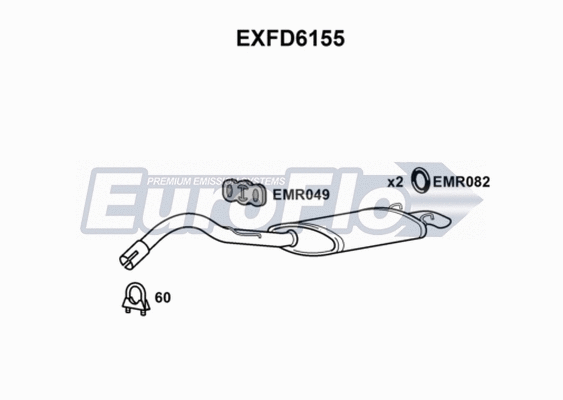 Rear Muffler (EXFD6155)