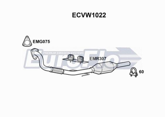 Catalytic Converter (ECVW1022)