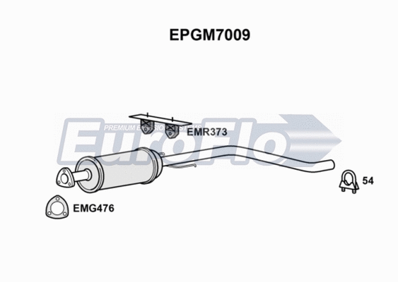 Soot/Particulate Filter, exhaust system (EPGM7009)