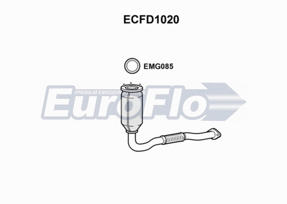 Catalytic Converter (ECFD1020)