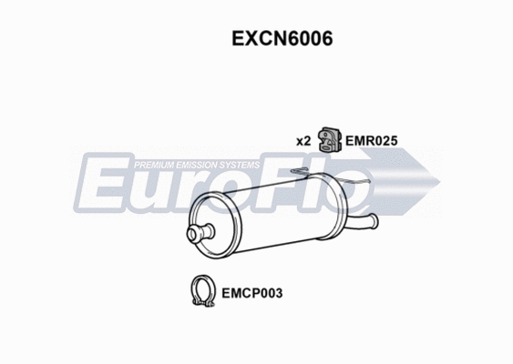Rear Muffler (EXCN6006)