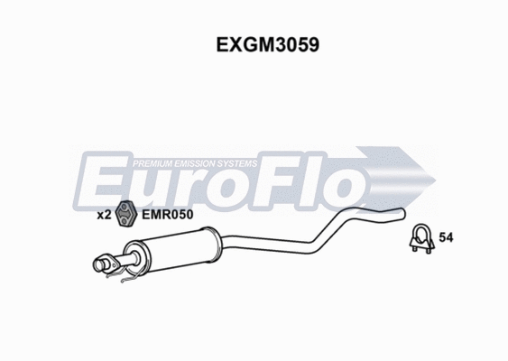 Centre Muffler (EXGM3059)