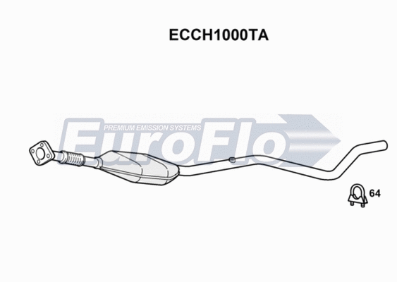 Catalytic Converter (ECCH1000TA)