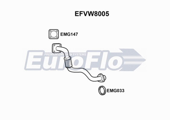 Exhaust Pipe (EFVW8005)