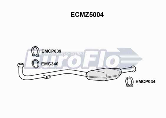 Catalytic Converter (ECMZ5004)