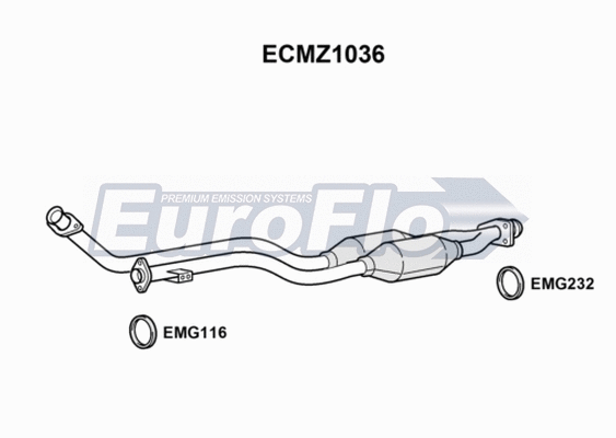 Catalytic Converter (ECMZ1036)