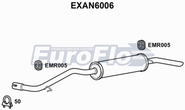 Rear Muffler (EXAN6006)