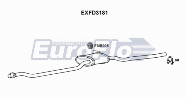 Centre Muffler (EXFD3181)
