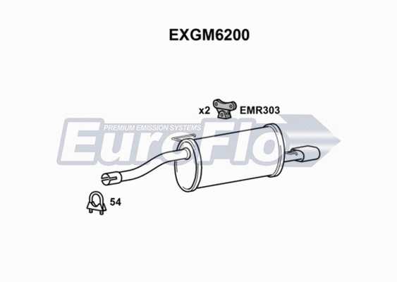 Rear Muffler (EXGM6200)