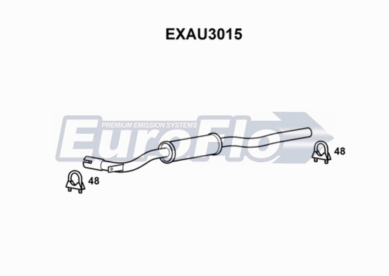 Centre Muffler (EXAU3015)