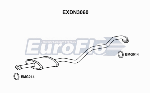 Centre Muffler (EXDN3060)