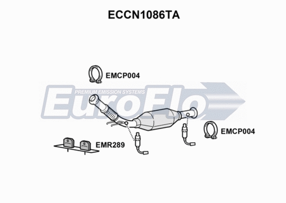 Catalytic Converter (ECCN1086TA)