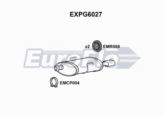 Rear Muffler (EXPG6027)