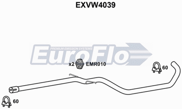 Exhaust Pipe (EXVW4039)