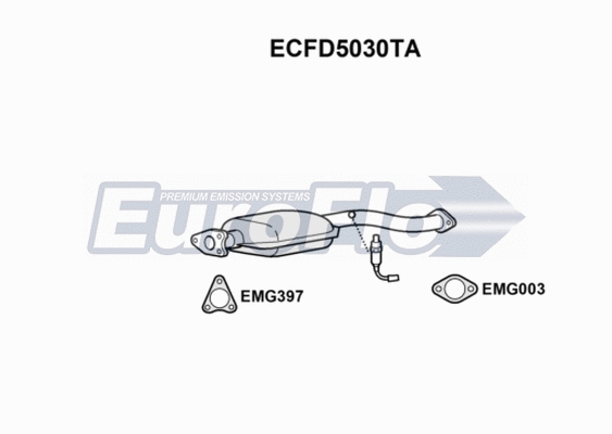 Catalytic Converter (ECFD5030TA)