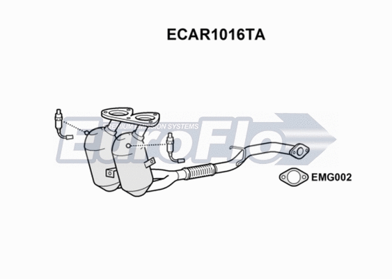Catalytic Converter (ECAR1016TA)